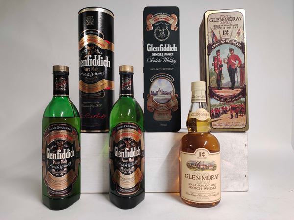 Glenfiddich, Glen Moray, Pure Malt & Single Malt Whisky