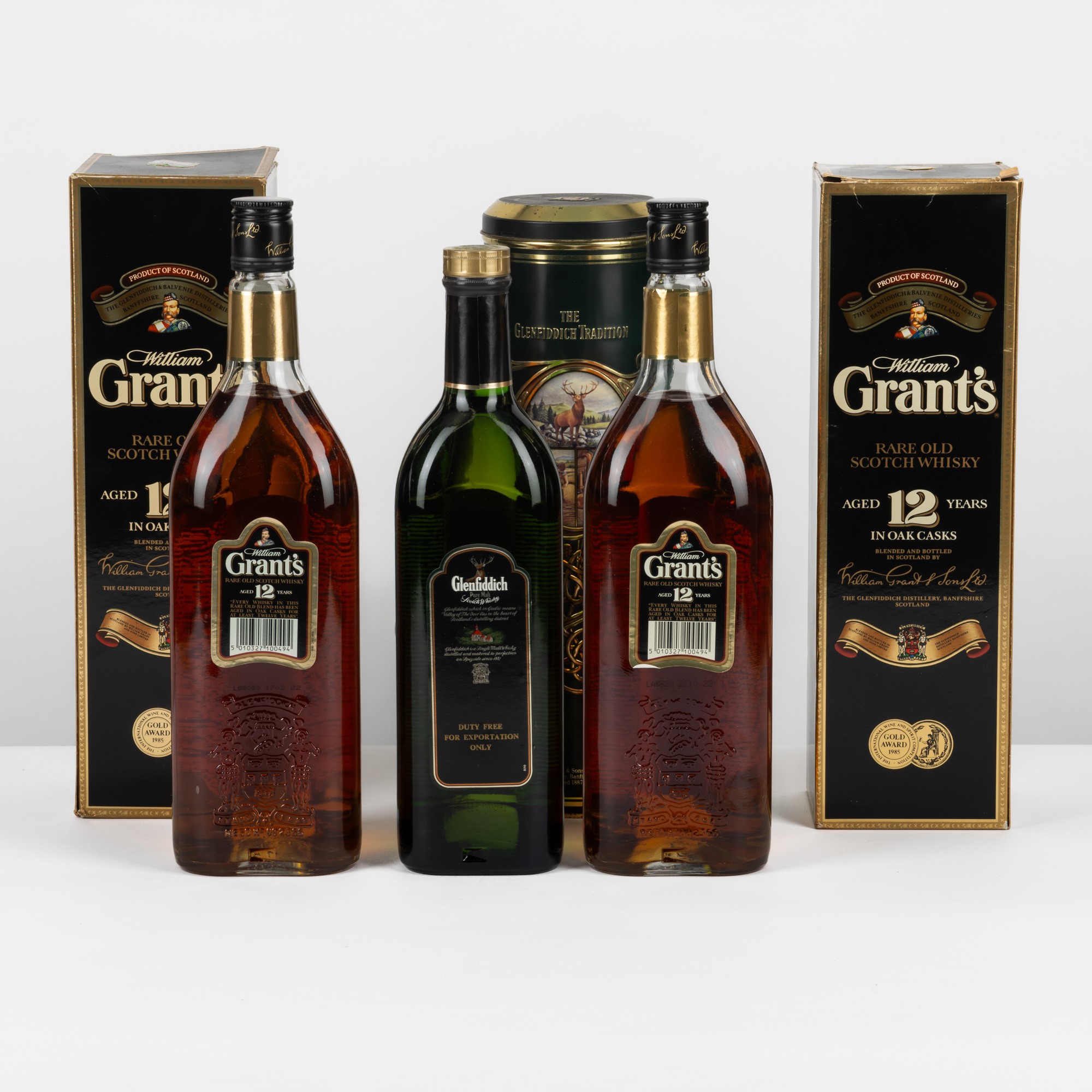 Grant's e Glenfiddich, Set di Scotch Whisky in bottiglie da 75cl