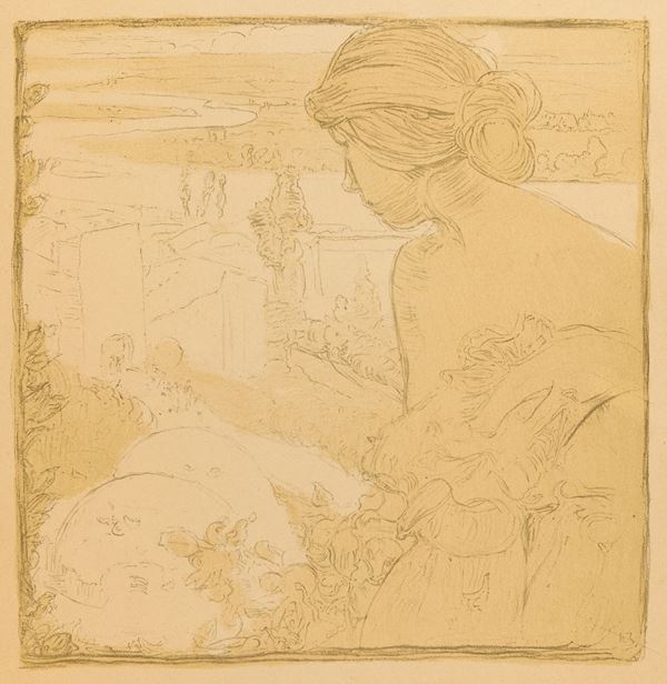 Woman's Figure in Landscape