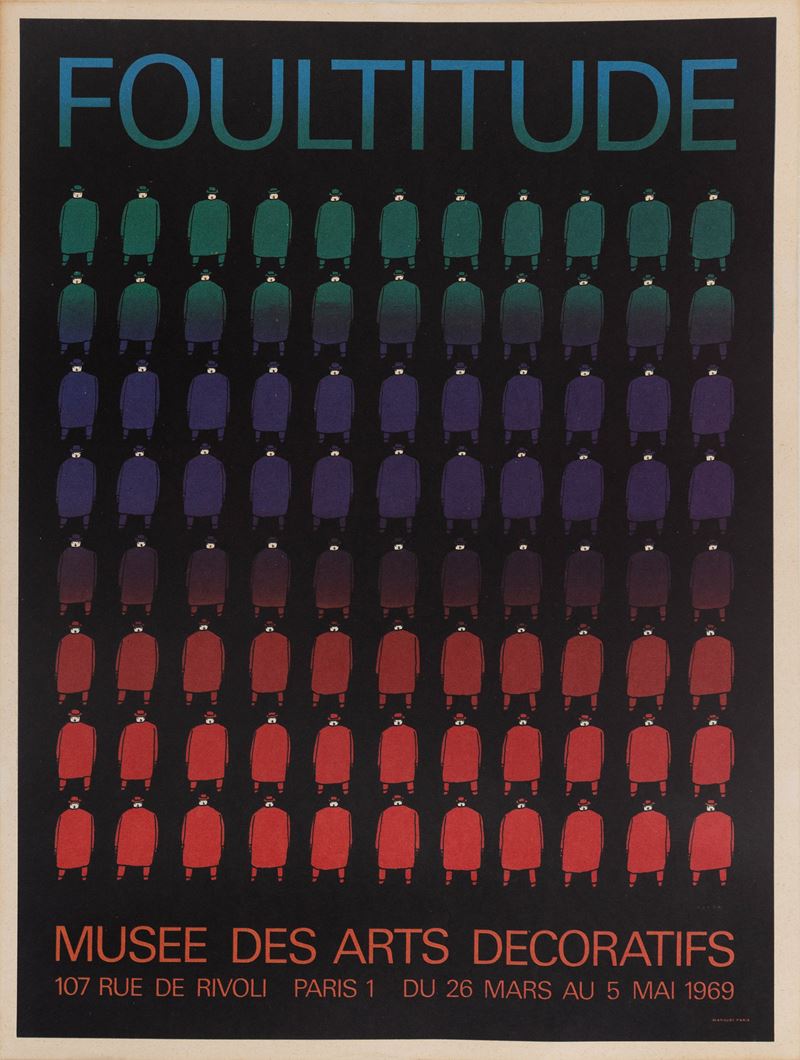 Jean-Michel Folon : Foultitude  - Asta Manifesti e Collectible - Cambi Casa d'Aste