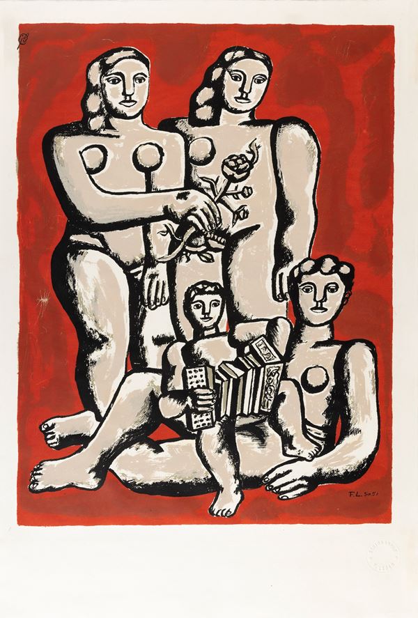 Fernand L&#233;ger - Femmes et Enfants a l'Accordeon