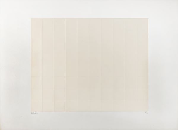 Enrico Castellani - Senza titolo - Cordonatura