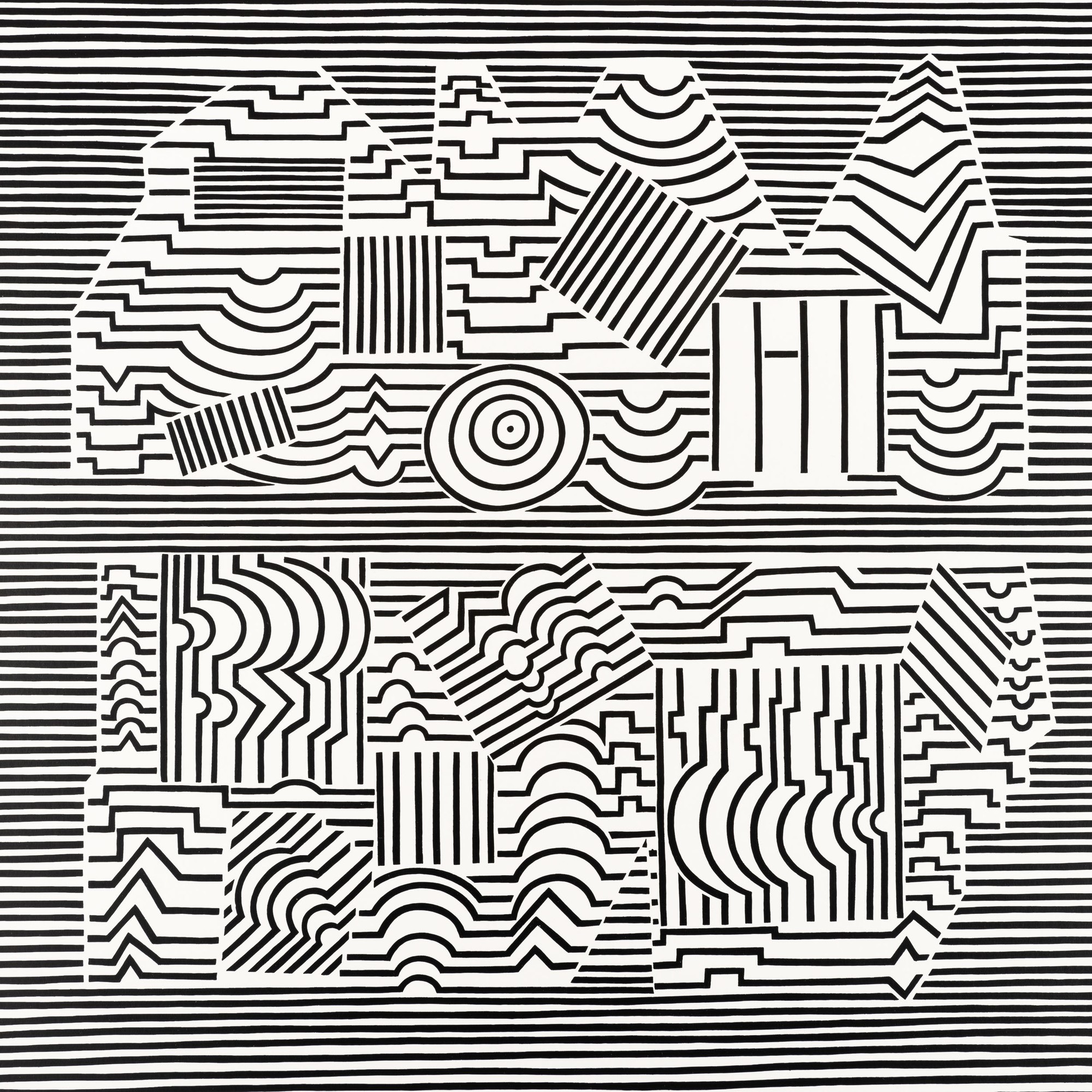 Victor Vasarely - Meandre C