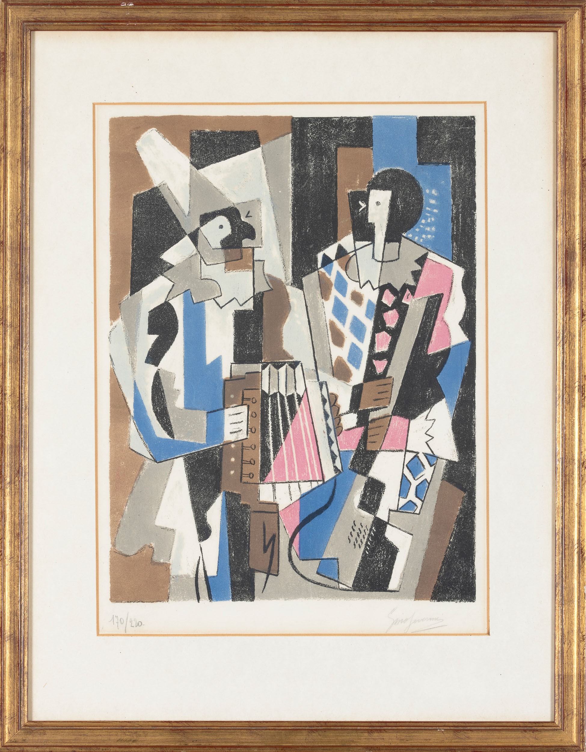 Gino Severini - Les Arlequins