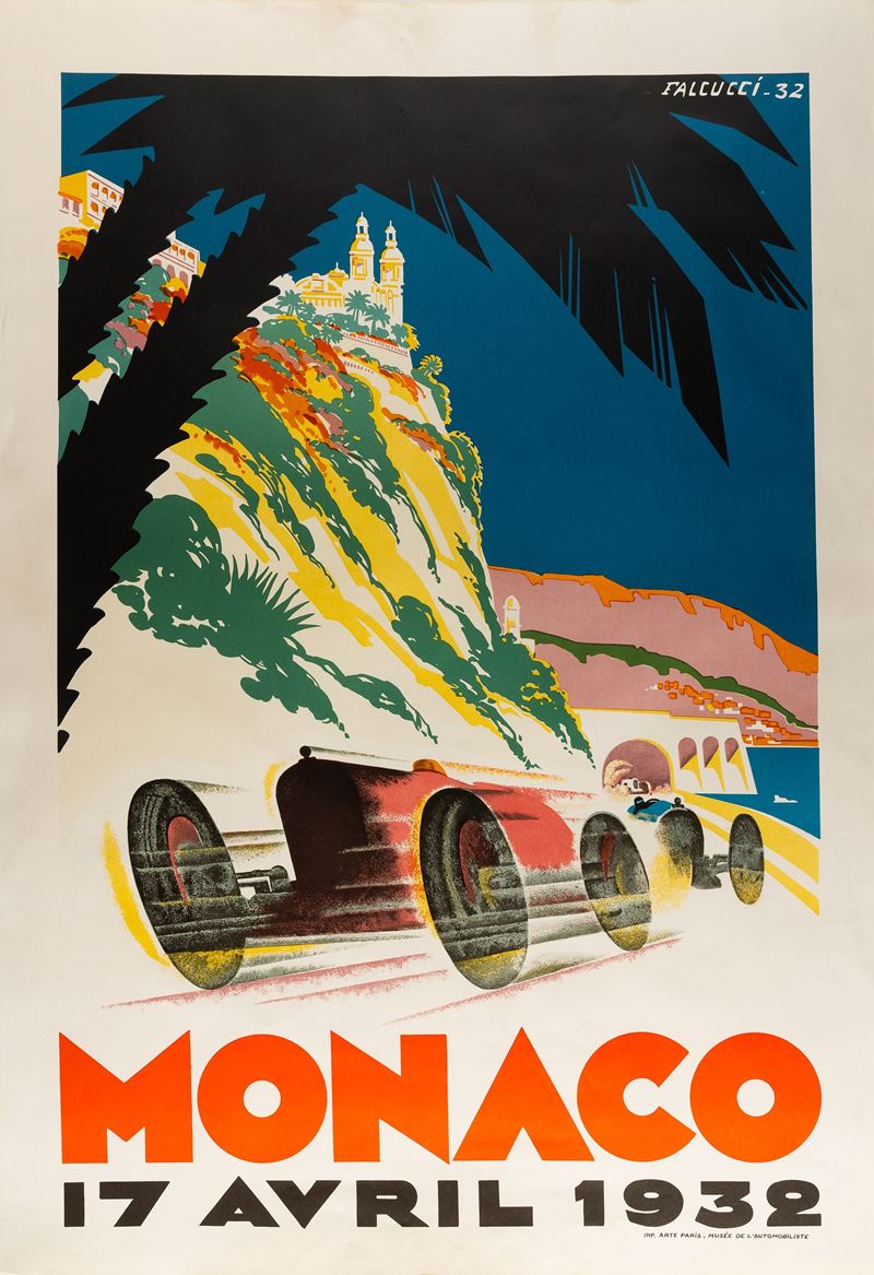 Robert Falcucci : Monaco 1932  - Asta Manifesti e Collectible - Cambi Casa d'Aste