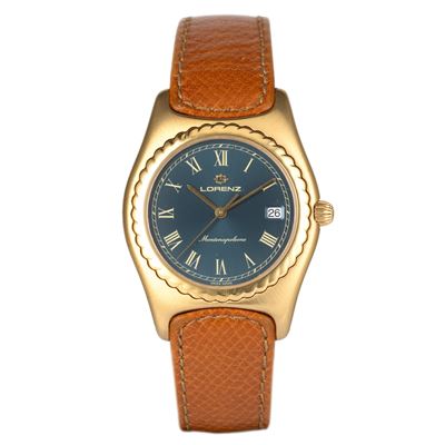 Montenapoleone in acciaio laminato con quadrante grigio Soleil e movimento al quarzo, 34 mm