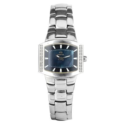 Lady ref. BW0066 in acciaio con brillanti, quadrante blu cangiante, movimento al quarzo