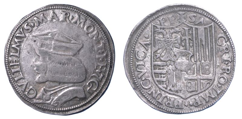 CASALE. GUGLIELMO II PALEOLOGO, 1494-1518. Testone.  - Auction Numismatics - I - Cambi Casa d'Aste