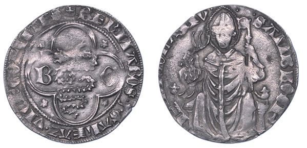 MILANO. BERNABO' E GALEAZZO II VISCONTI, 1354-1378. Grosso.