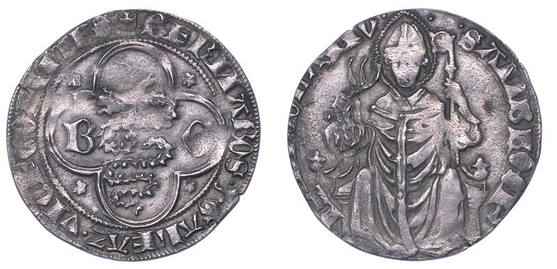 MILANO. BERNABO' E GALEAZZO II VISCONTI, 1354-1378. Grosso.  - Asta Numismatica - I - Cambi Casa d'Aste