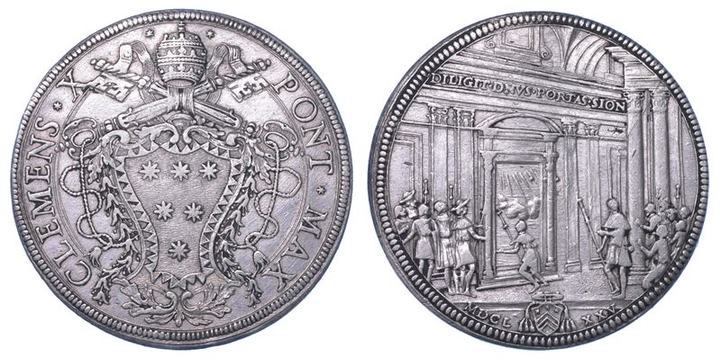STATO PONTIFICIO. CLEMENTE X, 1670-1676. Piastra 1675 (Anno Santo).  - Asta Numismatica - I - Cambi Casa d'Aste