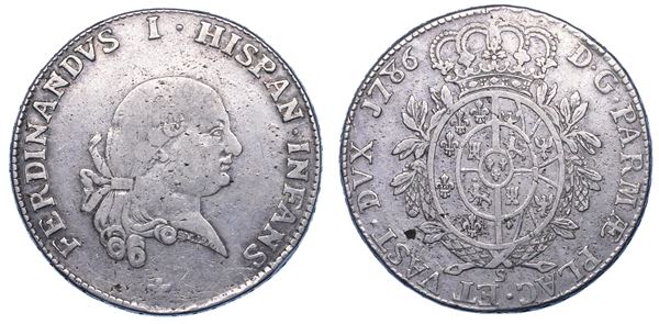 PARMA. FERDINANDO I DI BORBONE, 1765-1802. Ducato 1786.