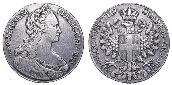 REGNO D’ITALIA. COLONIA ERITREA. VITTORIO EMANUELE III DI SAVOIA, 1900-1943. Tallero Italicum 1918.