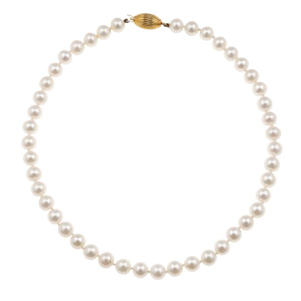 Girocollo con perle coltivate