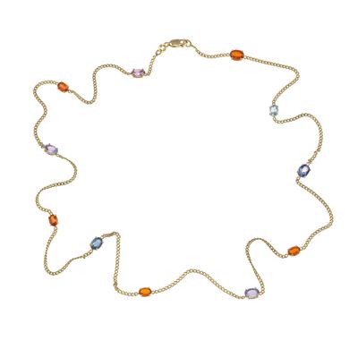 Lunga Catena con Quarzi Multicolor