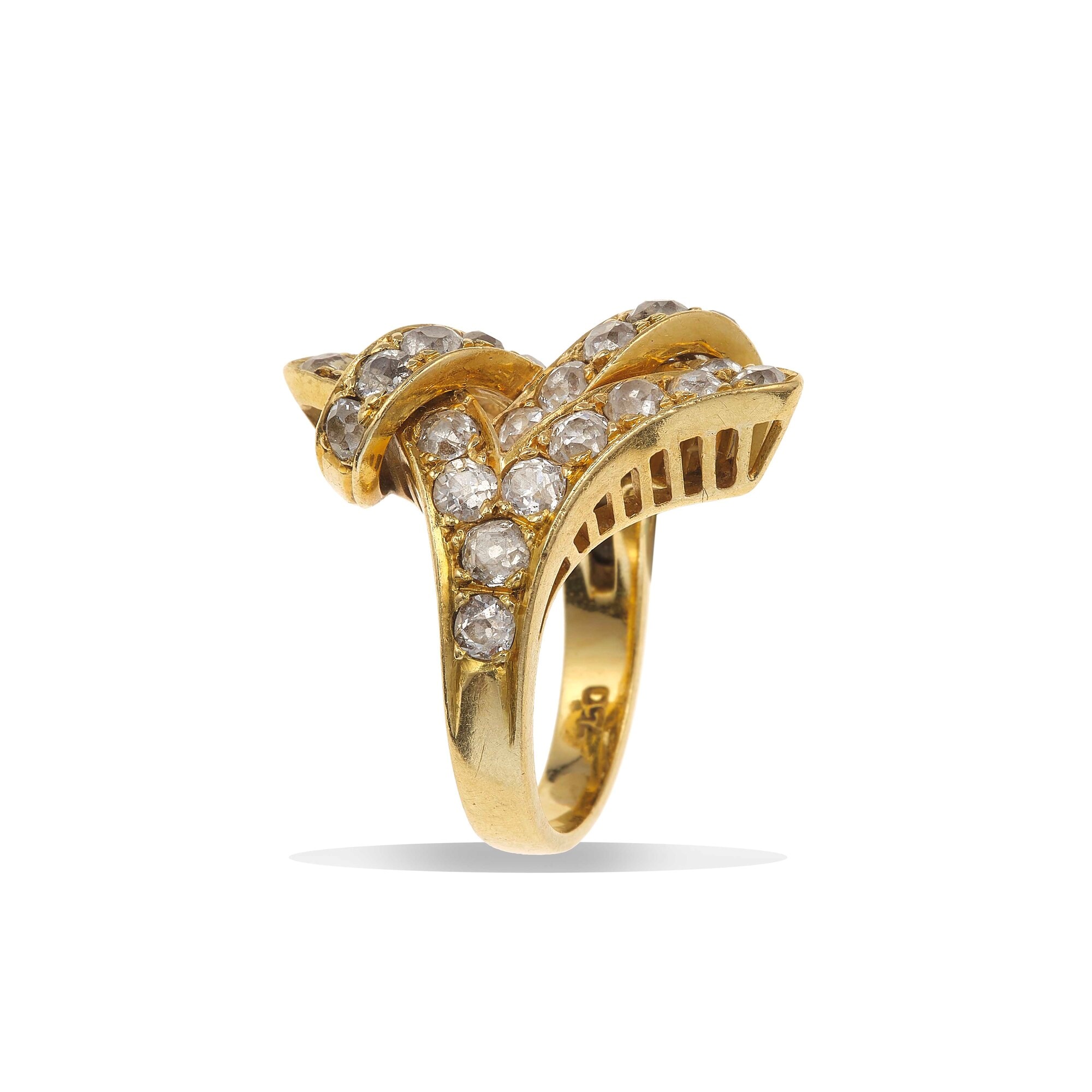 Anello con Diamanti di Vecchio Taglio