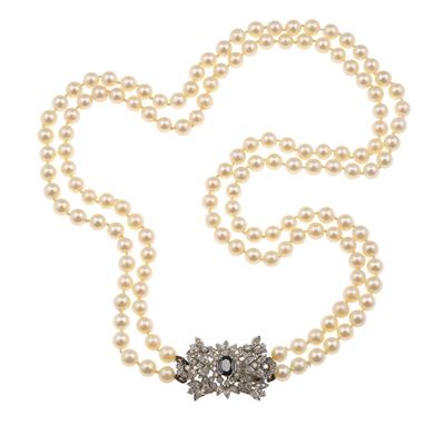 Collana a Due Fili di Perle Coltivate
