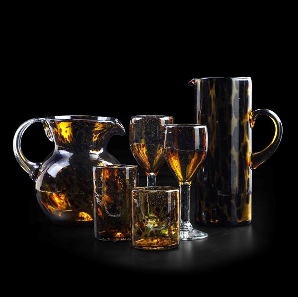 Servizio di bicchieri, probabilmente anni ’60 del XX secolo 