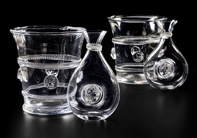 Due Decanter e Due Rinfrescatoi Murano, XX Secolo
