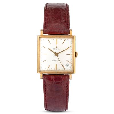 Stellina in oro giallo 18k con quadrante argenté, datario e carica automatica (29x29 mm)