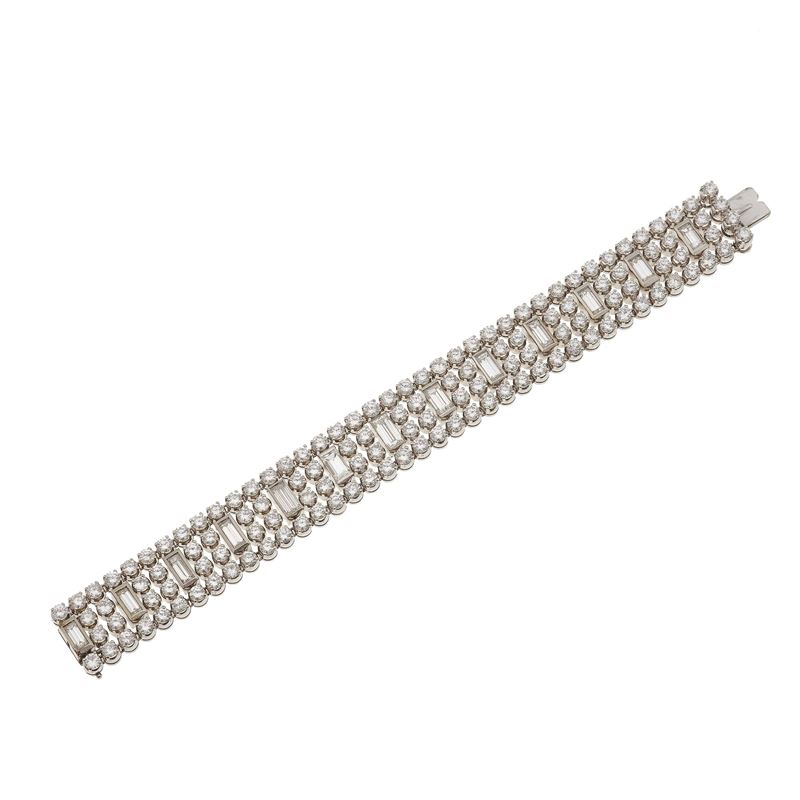 Diamond and gold bracelet  - Auction Fine Jewellery - Cambi Casa d'Aste