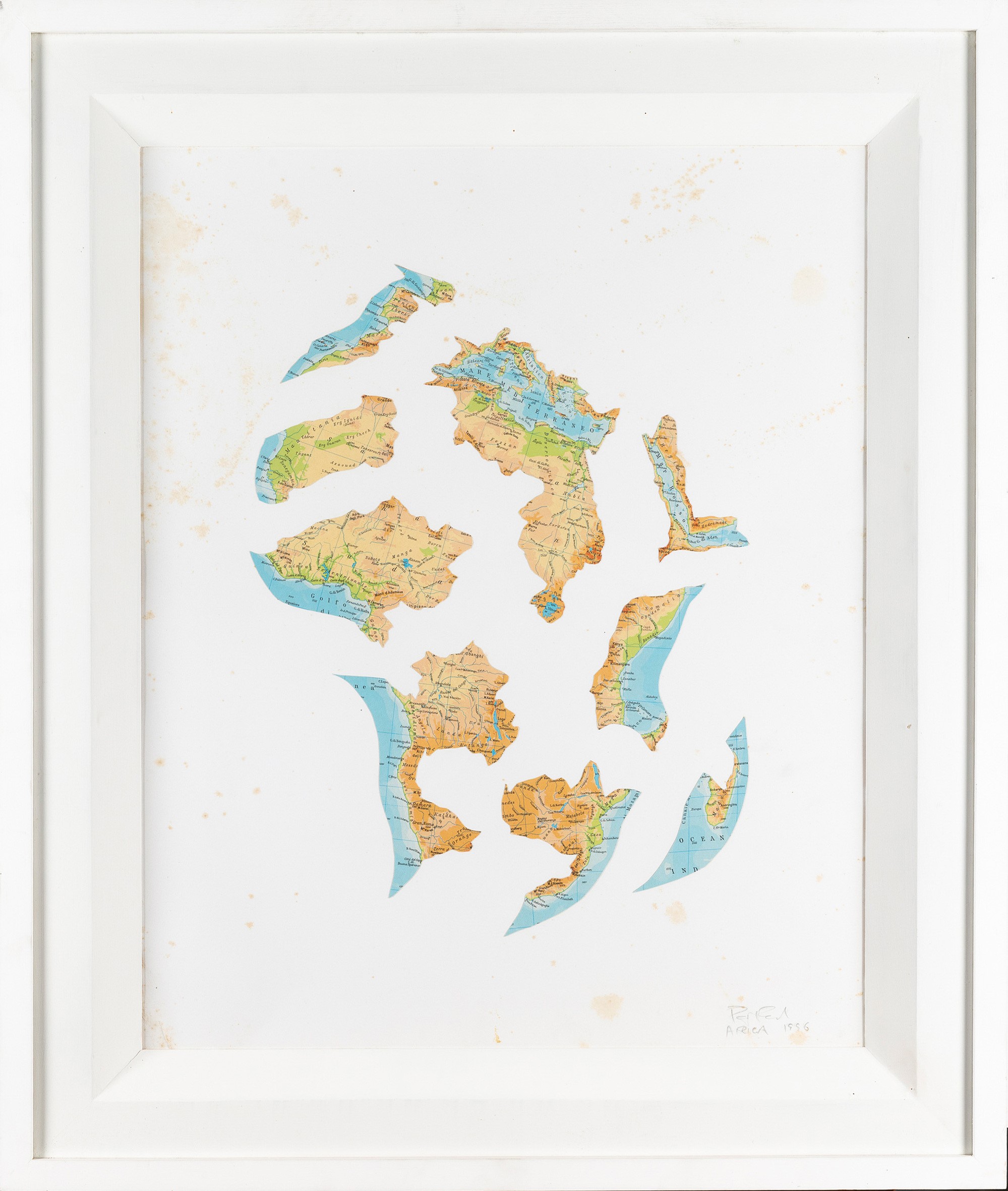 Peter Fend - Africa, collage