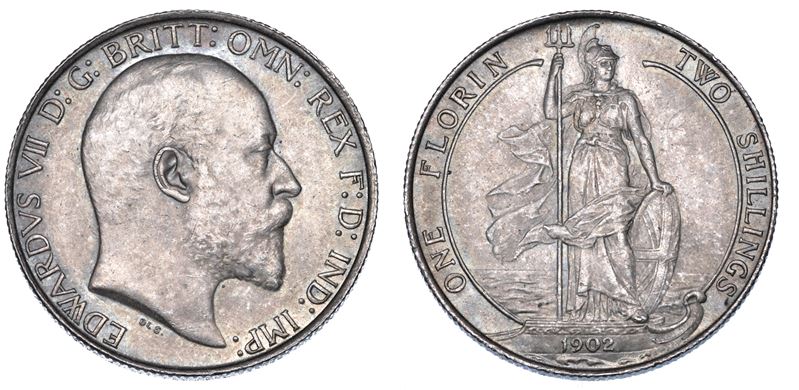 REGNO UNITO. GEORGE V, 1910-1936. Florin 1902.  - Auction Numismatics - I - Cambi Casa d'Aste
