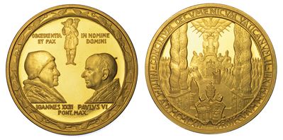 Vaticano. Medaglia in Oro 1962-1963.