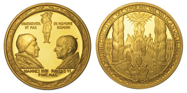 VATICANO. Medaglia in oro 1962-1963.
