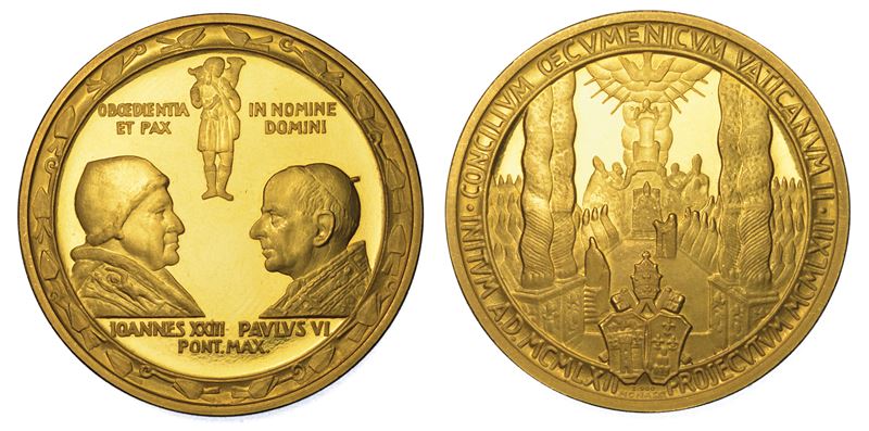 VATICANO. Medaglia in oro 1962-1963.  - Auction Numismatics - Medals and popes - II - Cambi Casa d'Aste