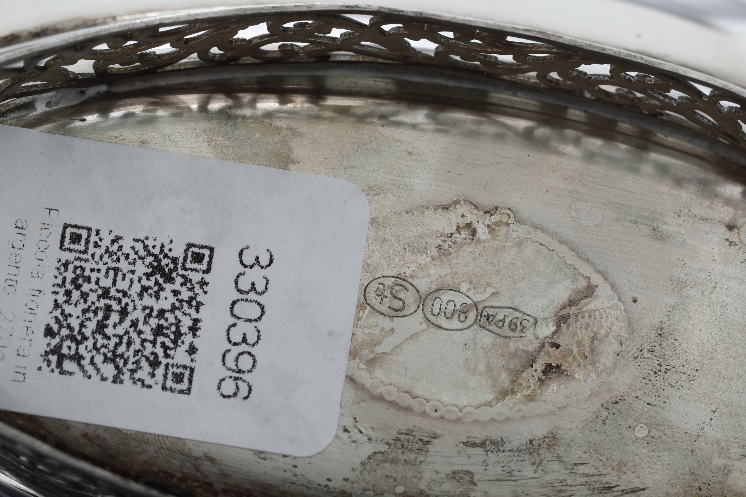 Ciotola. Argenteria Siciliana del XX Secolo. Argentiere Stancapiano, Palermo
