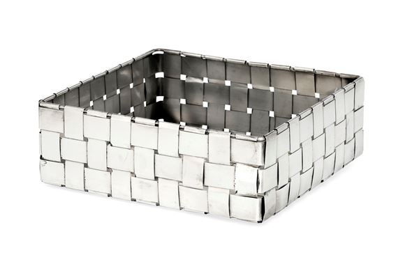 Cestino. Argenteria artistica fiorentina del XX-XXI secolo. Argentiere F.lli Raddi