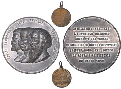 Milano. Lotto di Due Medaglie.