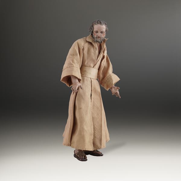 San Giuseppe con veste color giallo. Napoli, XIX secolo