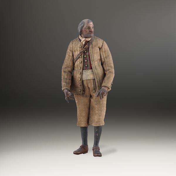 Popolano con giacca e calzoni gialli. Napoli, XVIII-XIX secolo