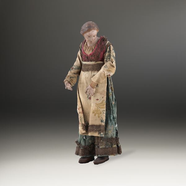 Contadina con grembiule. Napoli, XVIII-XIX secolo