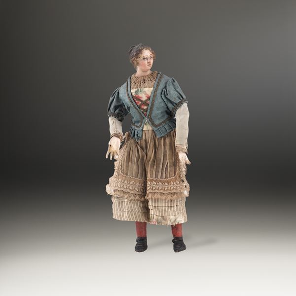 Popolana con giacca blu. Napoli, XVIII-XIX secolo