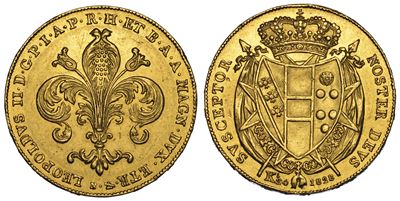 Firenze. Leopoldo II di Lorena, 1824-1859. 80 Fiorini 1828.