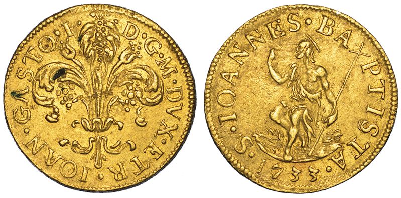 FIRENZE. GIAN GASTONE DE' MEDICI, 1723-1737. Fiorino 1733.  - Asta Numismatica - I - Cambi Casa d'Aste