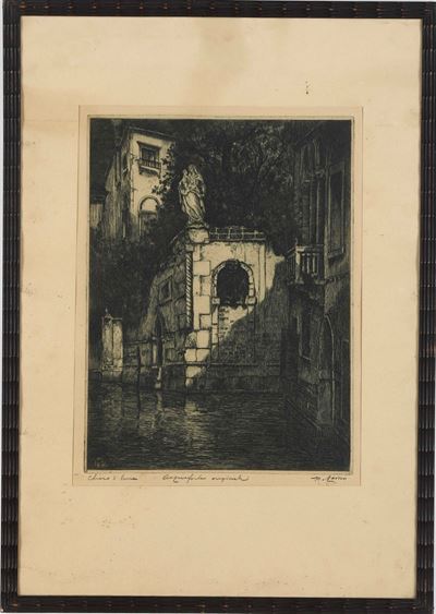 Pericle Menin (1880-1940) Chiaro di Luna