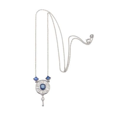 Pendente con Zaffiri e Diamanti