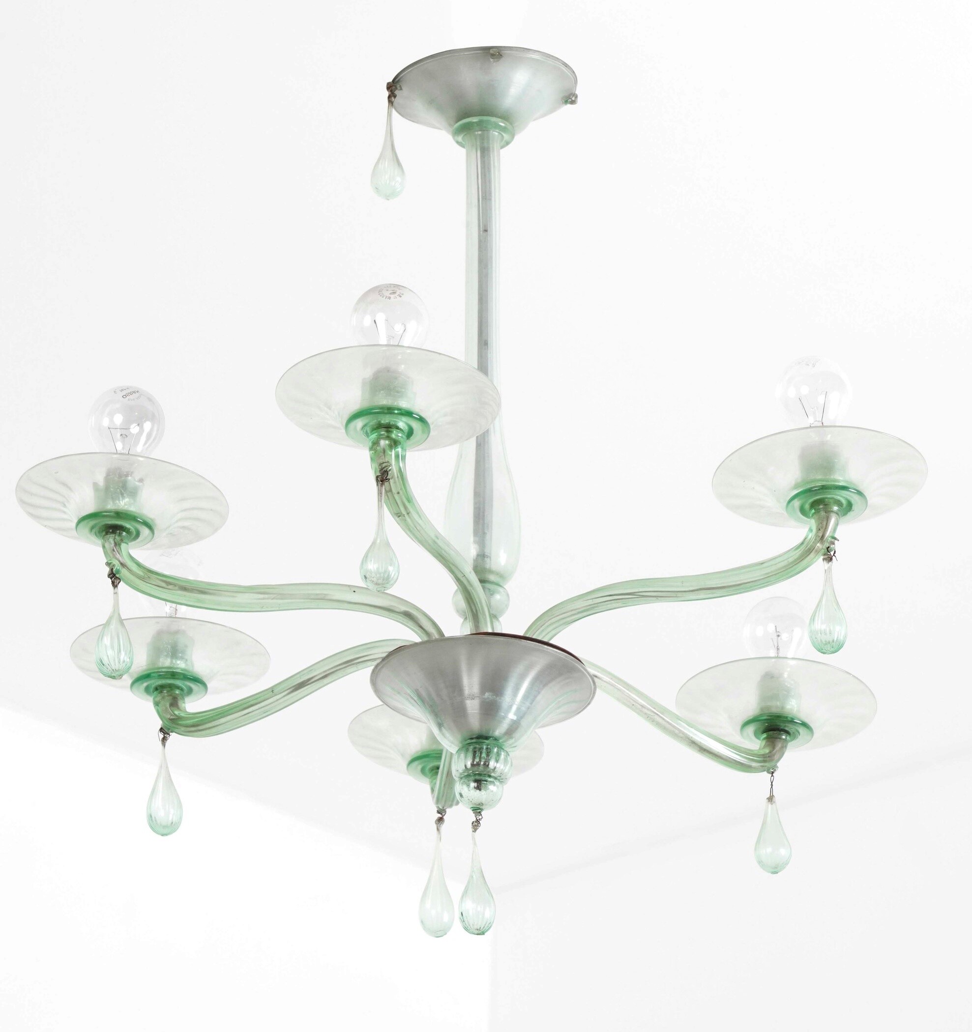 Lampadario in Vetro di Murano. XX Secolo
