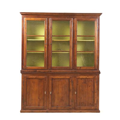 Libreria a Doppio Corpo in Legno. XIX-XX Secolo