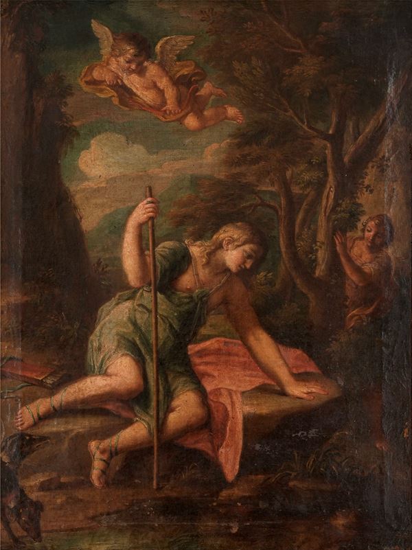 Scuola del XVIII secolo Narciso