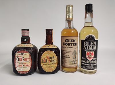 Glen Forest, Glen Adam, King Of Scots, Grand Old Parr, Scotch Whisky