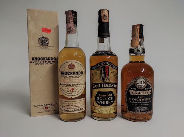 Tayside, Red Hackle, Knockando, Malt & Scotch Whisky