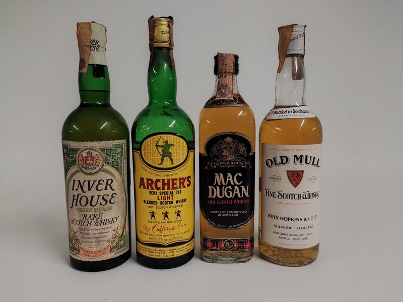 Inver House, Archer's, Mac Dugan, Old Mull, Scotch Whisky  - Auction Spring Wines and Spirits - Cambi Casa d'Aste