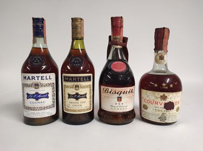 Martell, Bisquit, Corvoisier, Cognac