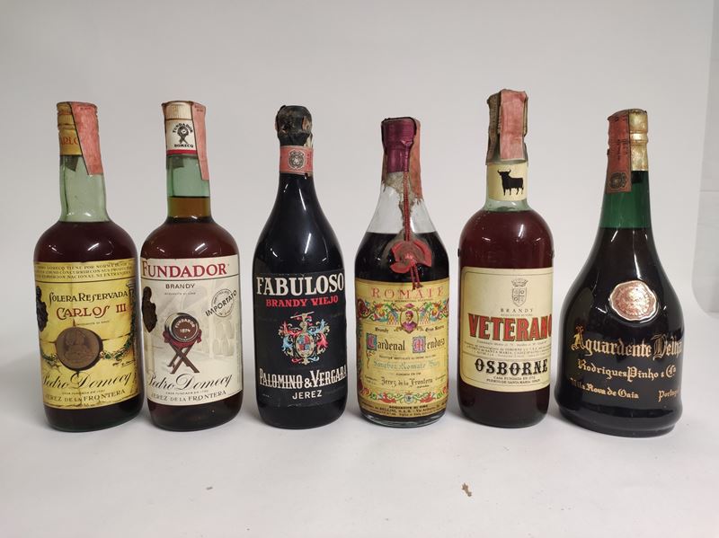 Arquandente, Veterano, Cardinal Mendoza, Fabuloso, Fundador, Carlos III, Brandy  - Asta Spring Wines and Spirits - Cambi Casa d'Aste