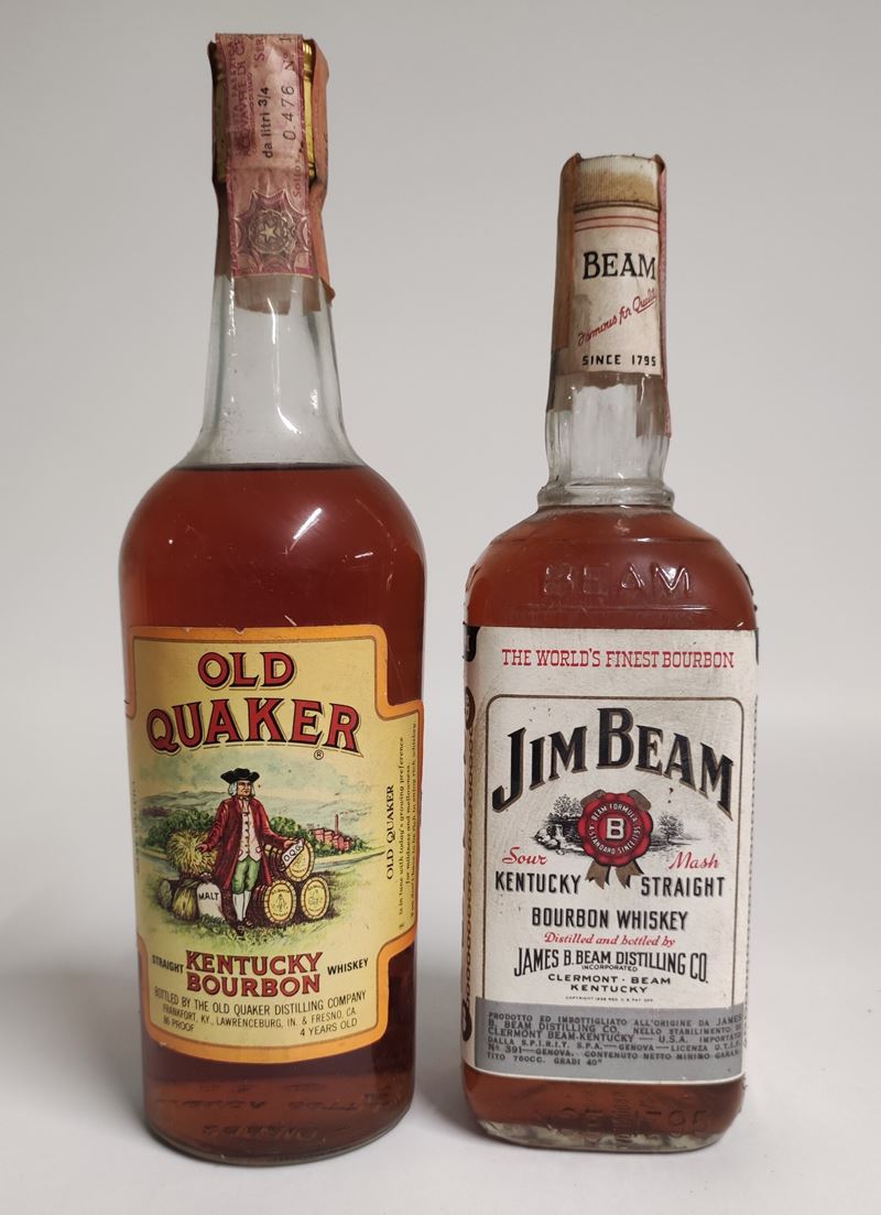 Old Quaker, Jim Beam, Bourbon Whiskey  - Auction Spring Wines and Spirits - Cambi Casa d'Aste